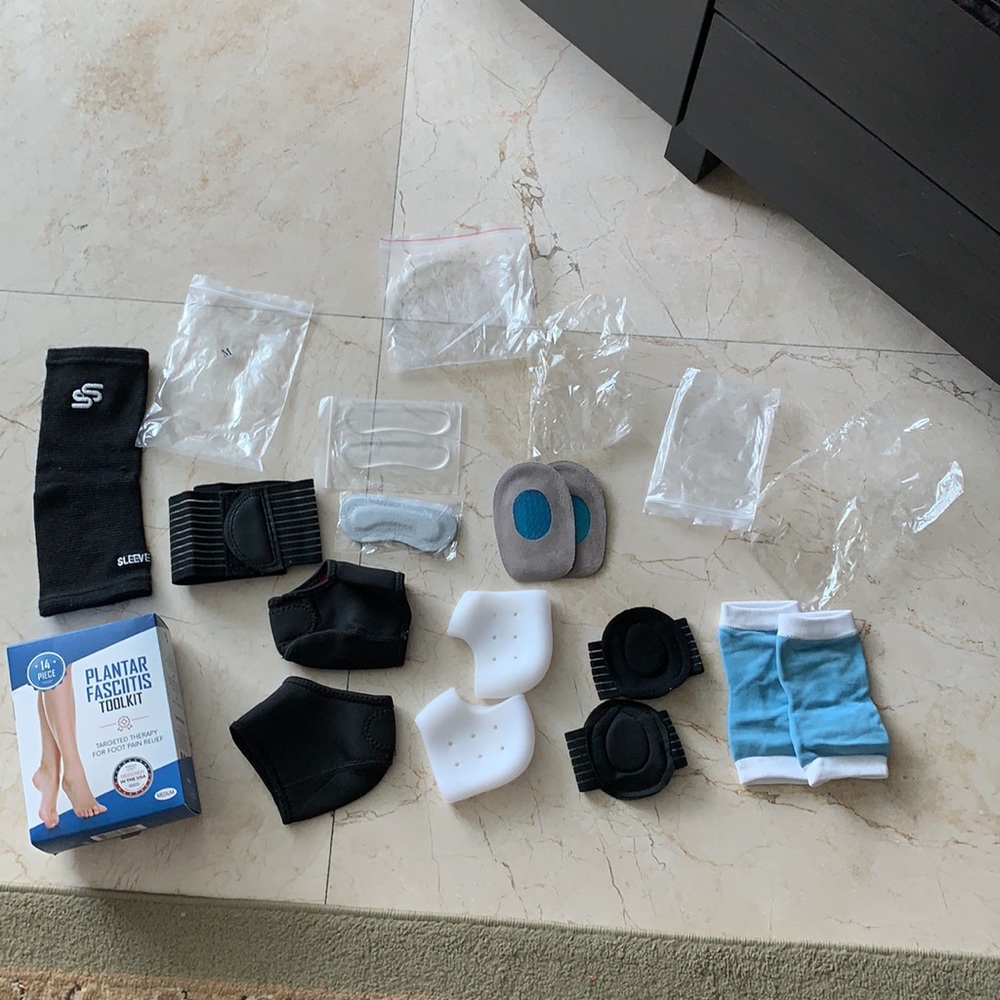 Plantar Fasciitis tool kit target therapy for foot pain relief never used